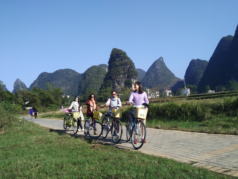 遇龙河骑行，我们的车队