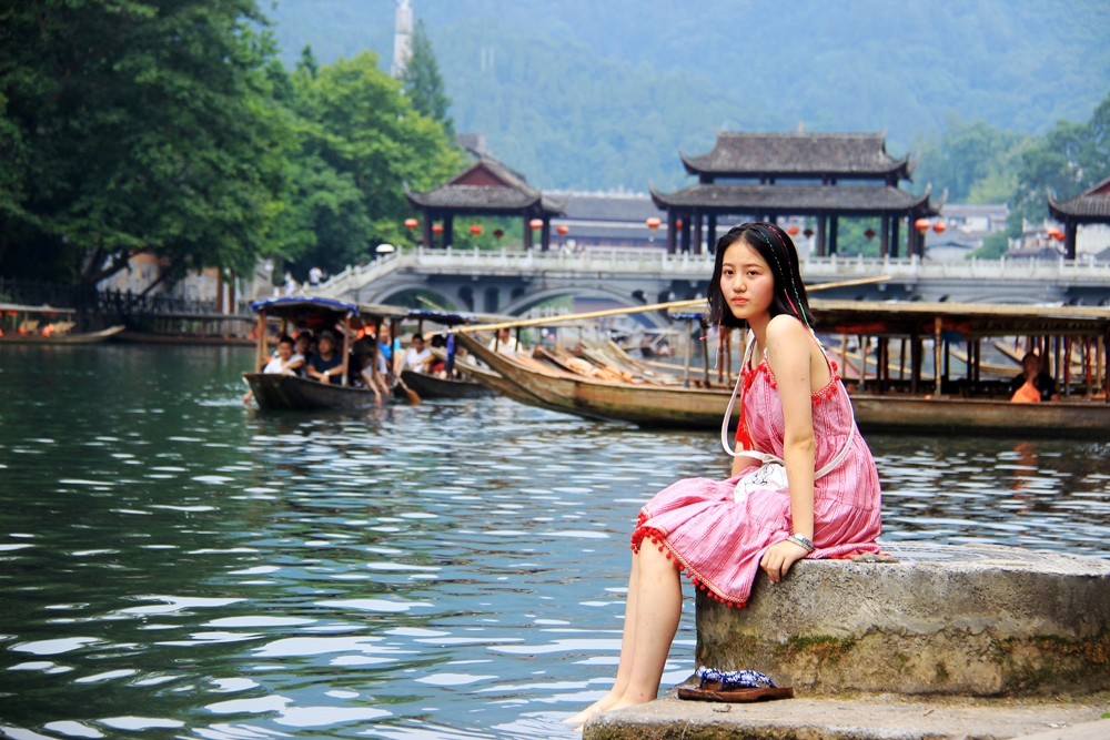 高考完的湖北小妹妹