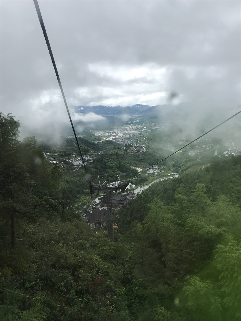 身体原因，决定坐缆车上山